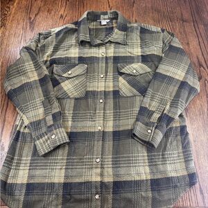 Plaid Button-Up Shirt